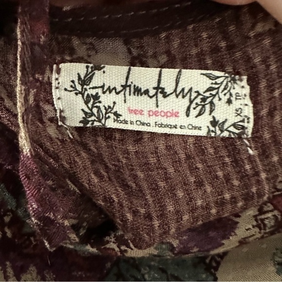 EUC Free People Intimately Free Dobby Dot Flounce Hem Slip Dress XS - Picture 12 of 13